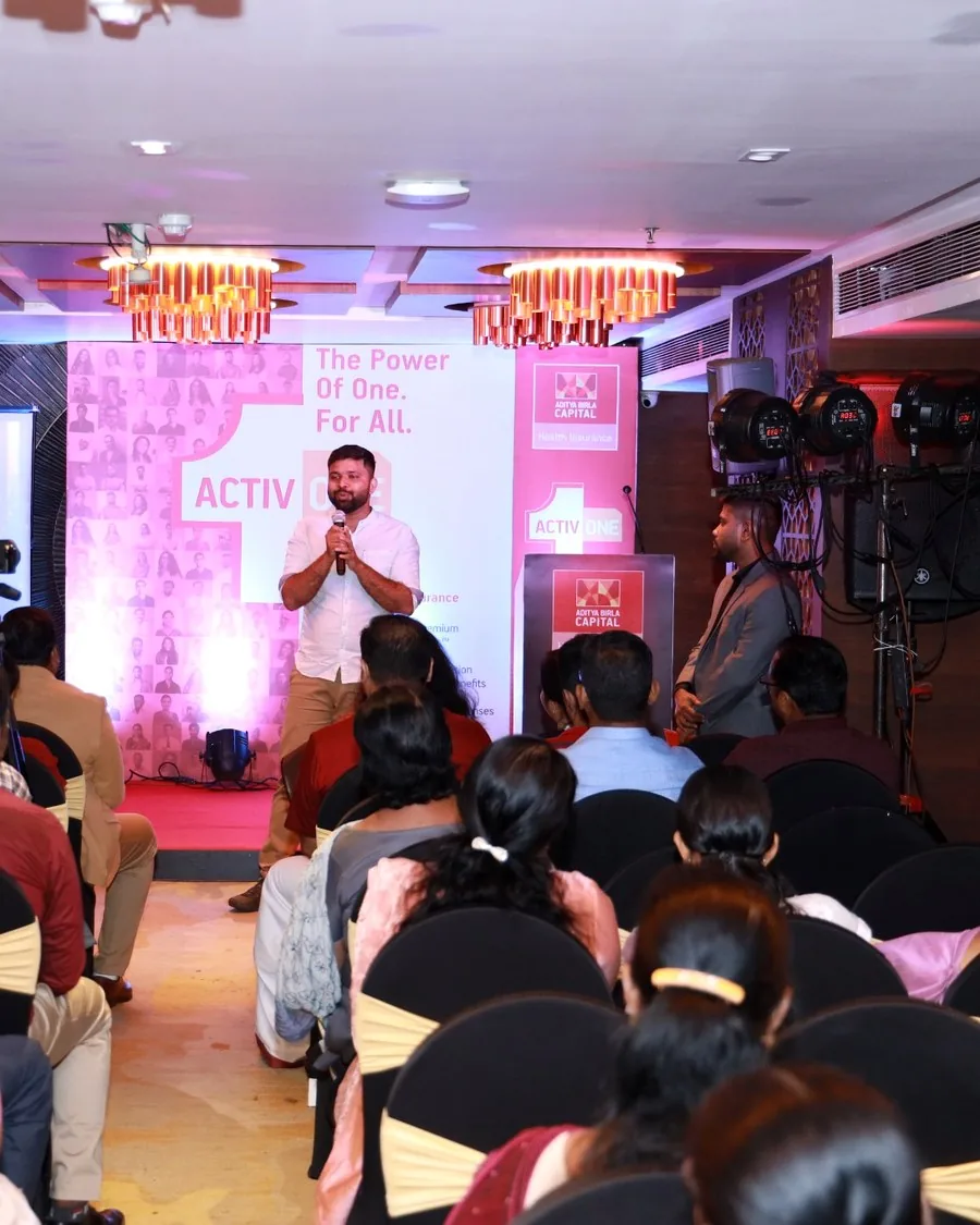 Sanoob Sidiq speaking at Activ One event